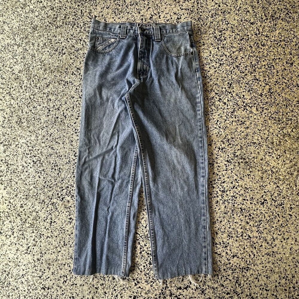 Vintage Paco Jeans Mens 30x30 Hemmed Reg Fit Straight Denim Blue Cowboy Y2K 00's